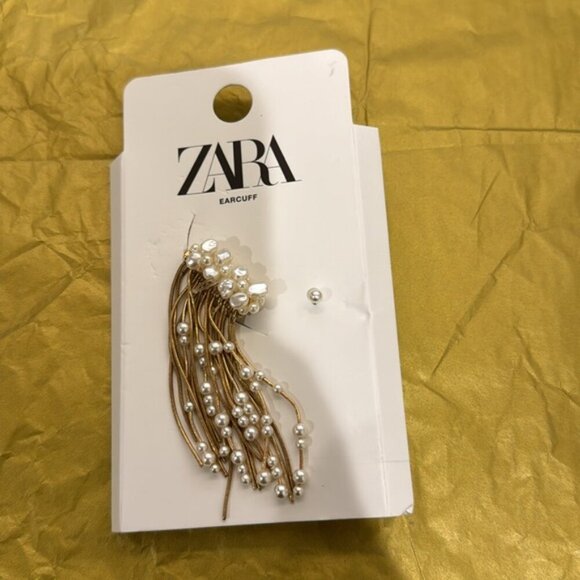 ZARA PEARL CASCADE EAR CUFF NWT ✨🔥🔥 - Picture 5 of 5